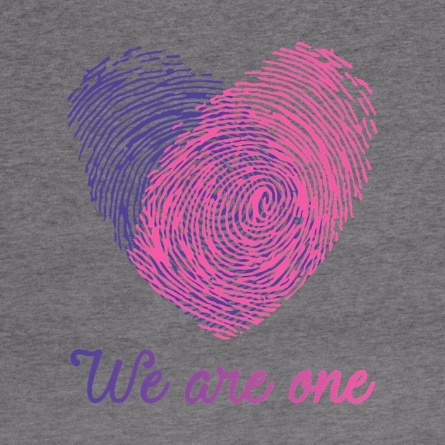 Valentine love gift: we are one heart by My_Gig